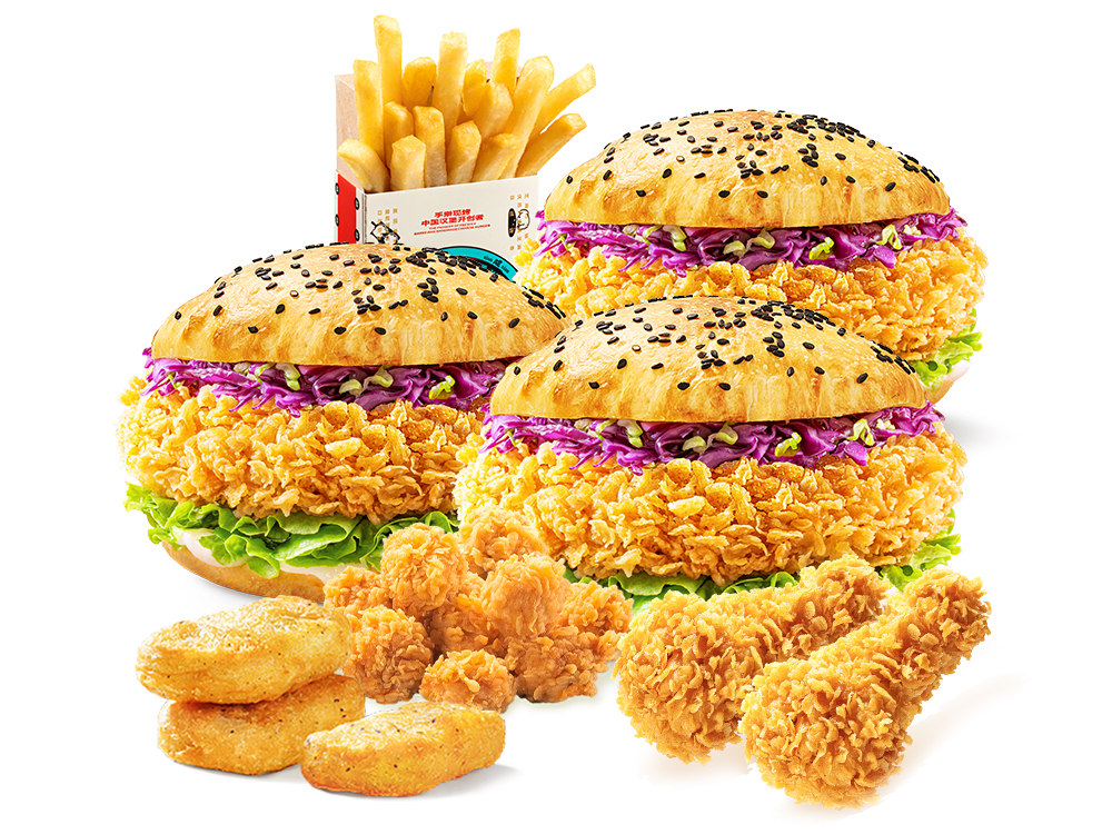 [餐饮单品]-塔斯汀-三堡小食纯享7件套